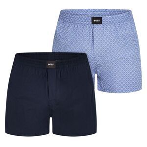 Boss Mens Abstract Boxer Shorts (Pack of 2) / Navy/Blue